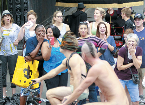 World Naked Bike Ride, New Orleans, Louisiana.