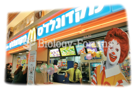 McDonald’s in Tel Aviv, Israel.