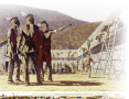This depiction breaks stereotypes, but is historically accurate. Shown here is an Iroquois fort. Can ...