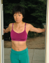 Stand in a doorway and hook your fingertips on both sides about chest level or lower.