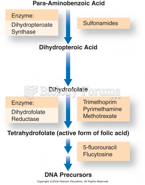 Drug inhibition of folic acid metabolism. Drugs inhibit multiple steps in the metabolic pathway ...