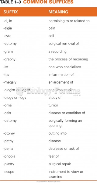 Common Suffixes 