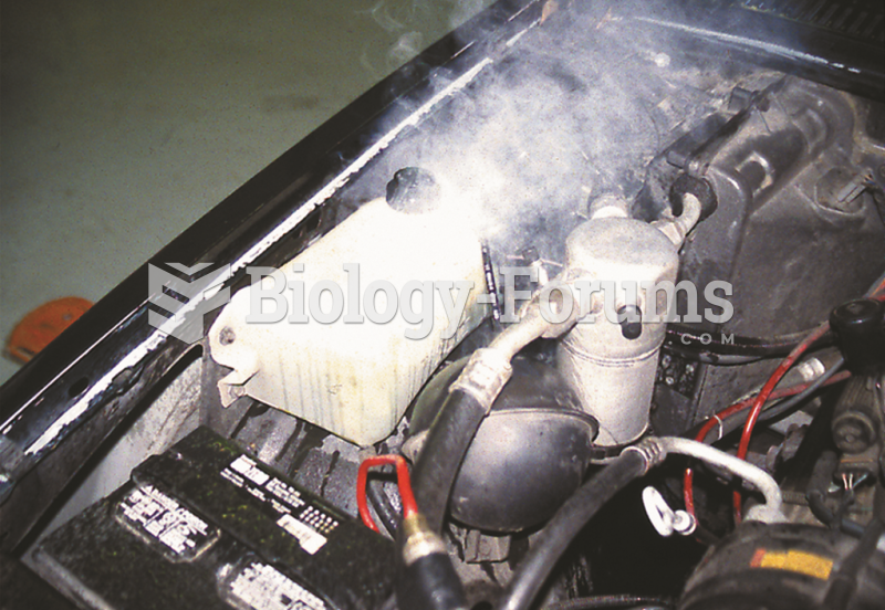 When an engine overheats, often the coolant overflow container boils.