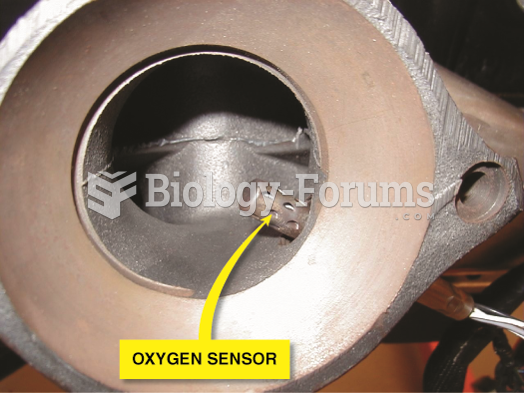 Many fuel-control oxygen sensors are located in the exhaust manifold near its outlet so that  the ...