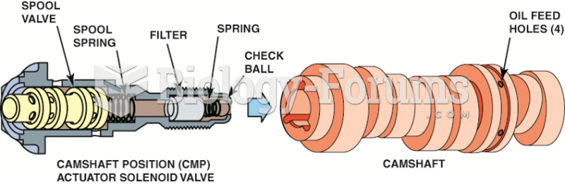 A camshaft position actuator used in  a cam-in-block engine.