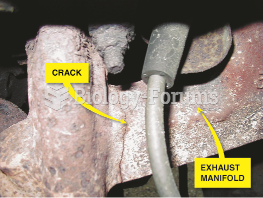 A cracked exhaust manifold on a  Ford V-8.