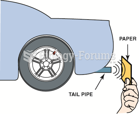 The paper test involves holding a piece of paper near the tailpipe of an idling engine.  A good ...