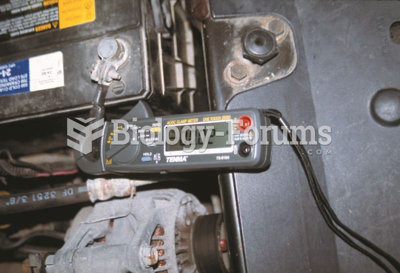 This mini clamp-on DMM is being used to measure the amount of battery electrical drain that is ...