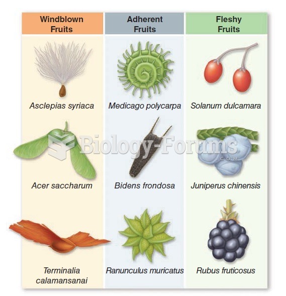 Some of the many adaptations for dispersal of seeds