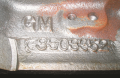 Casting numbers on major components  can be either cast or stamped.