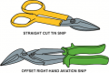 Tin snips are used to cut thin sheets  of metal or carpet.
