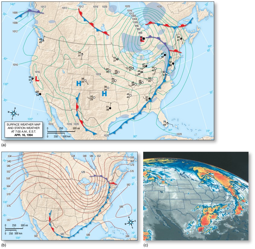 An Example of a Midlatitude Cyclone: April 16