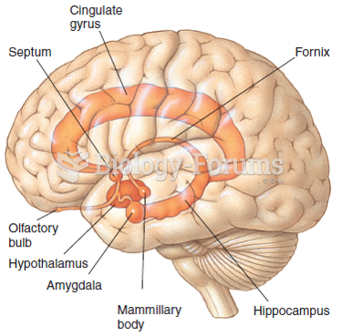 The location of the major limbic system structures. In general, they are arrayed near the midline in ...