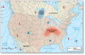 A weather map depicting the sea-level pressure distribution for March 4, 1994.