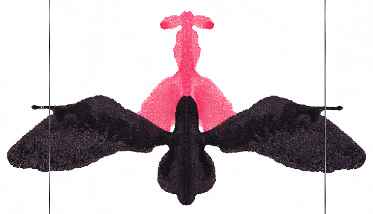 An Inkblot Similar to One of the Blots that Appear in the Rorschach Inkblot Test