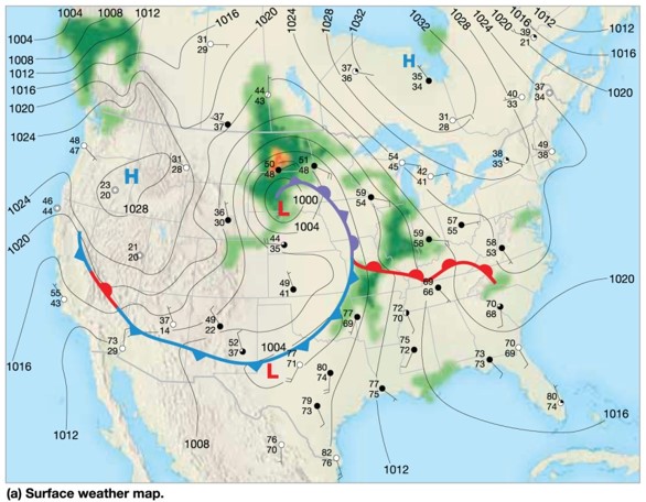 Weather maps: Pictures of the atmosphere