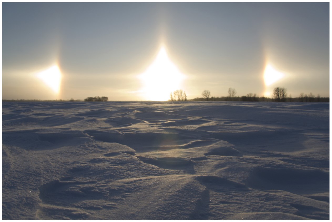 Halos, Sun Dogs, and Sun Pillars