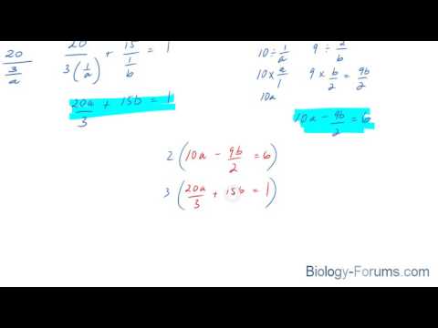 How to solve a linear system when the variable is in the denominator position (Question 1 of 2)