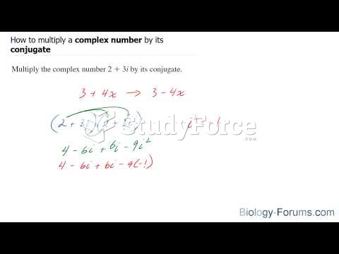 How to multiply a complex number by its conjugate 
