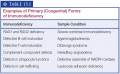 Examples of Primary (Congenital) Forms of Immunodeficiency