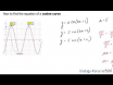 How to find the equation of a cosine curve 