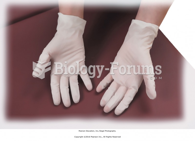 Use rubber gloves (latex or nonlatex) to cover hands as needed to protect against contamination in ...