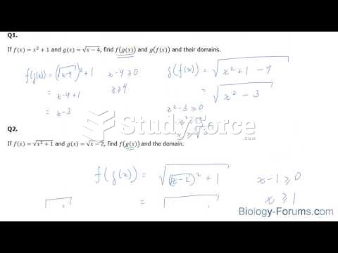 How to write a composite function f(g(x)) and g(f(x)) (Part 2) 