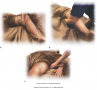 Draping for massage of leg in supine position. A. Lift the leg with one hand, and with the other ...