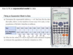 How to fit an exponential model to data 