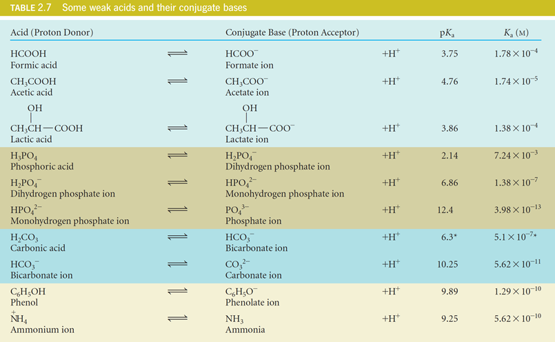 Ionic Equilibria - Weak Acid and their conjugate Base