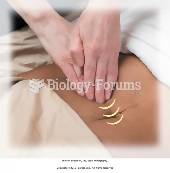 Deep vibration applied with fingertips to the abdomen.