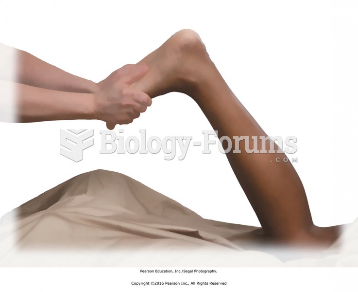 Dorsiflexion of the foot with direct pressure to bottom of foot with the thumbs.