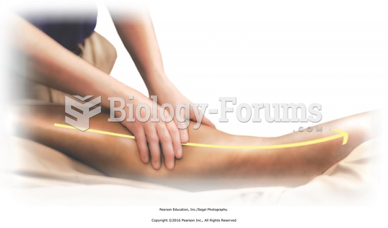 Basic effleurage distal to proximal as a transition technique. Apply first to the upper thigh and ...