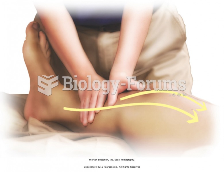 Effleurage to the entire limb with moderate pressure, followed by nerve strokes as a finishing ...