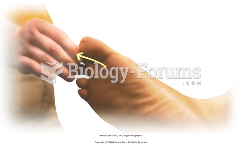 If toes are curled, straighten them with effleurage along the length of each toe. Use thumb on top ...