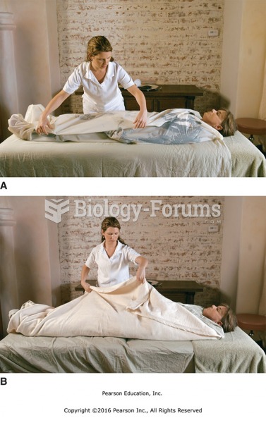 Wrap the client securely with sheets. (A) Lay one side of the sheet over the body. (B) Enclose the ...