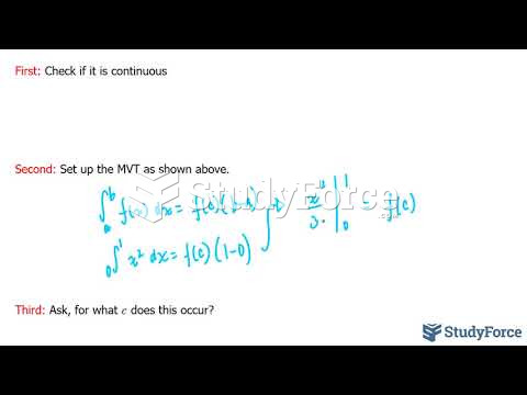 How to use the mean value theorem for integrals