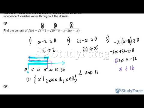 How to find the domain of a function (Part 3) 