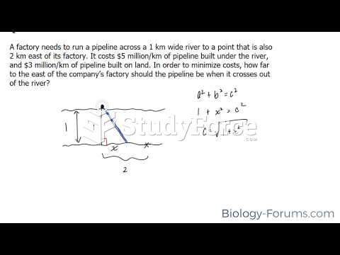 How to solve optimization problems in calculus (Part 5)