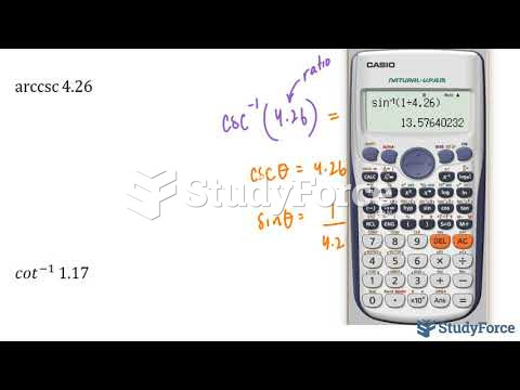 How to find an unknown angle using reciprocal trigonometric functions