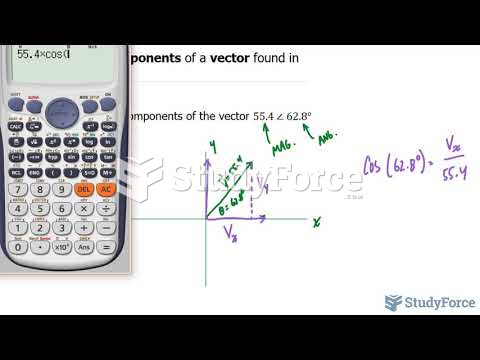 How to find the components of a vector found in the first quadrant
