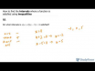 How to find the intervals where a function is satisfied using inequalities 