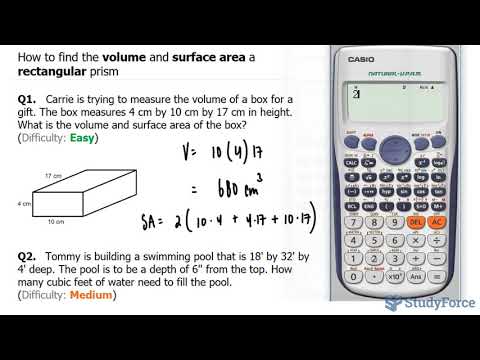  How to find the volume and surface area a rectangular prism