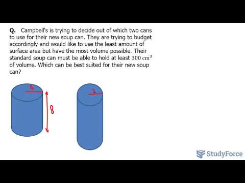  How to find the volume and surface area of any cylinder