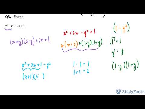 How to factor by grouping