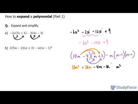  How to expand a polynomial (Part 1)