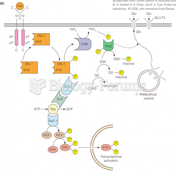 Signaling pathways involving the insulin receptor