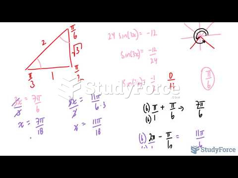  How to solve equations that contain sine using special triangles (Part 2)