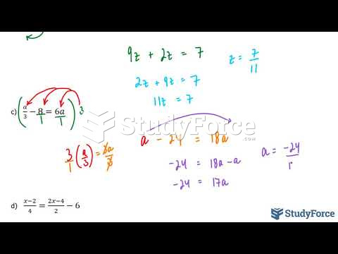  How to solve first-degree equations (Part 1)