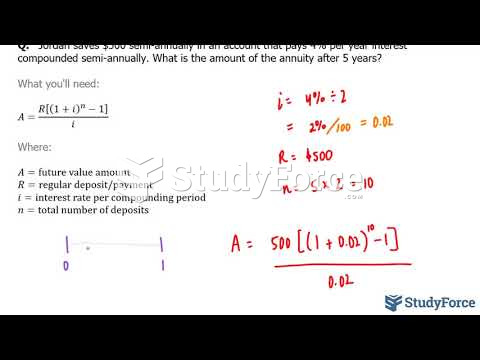  How to calculate annuity when compounded semi-annually (Part 1)